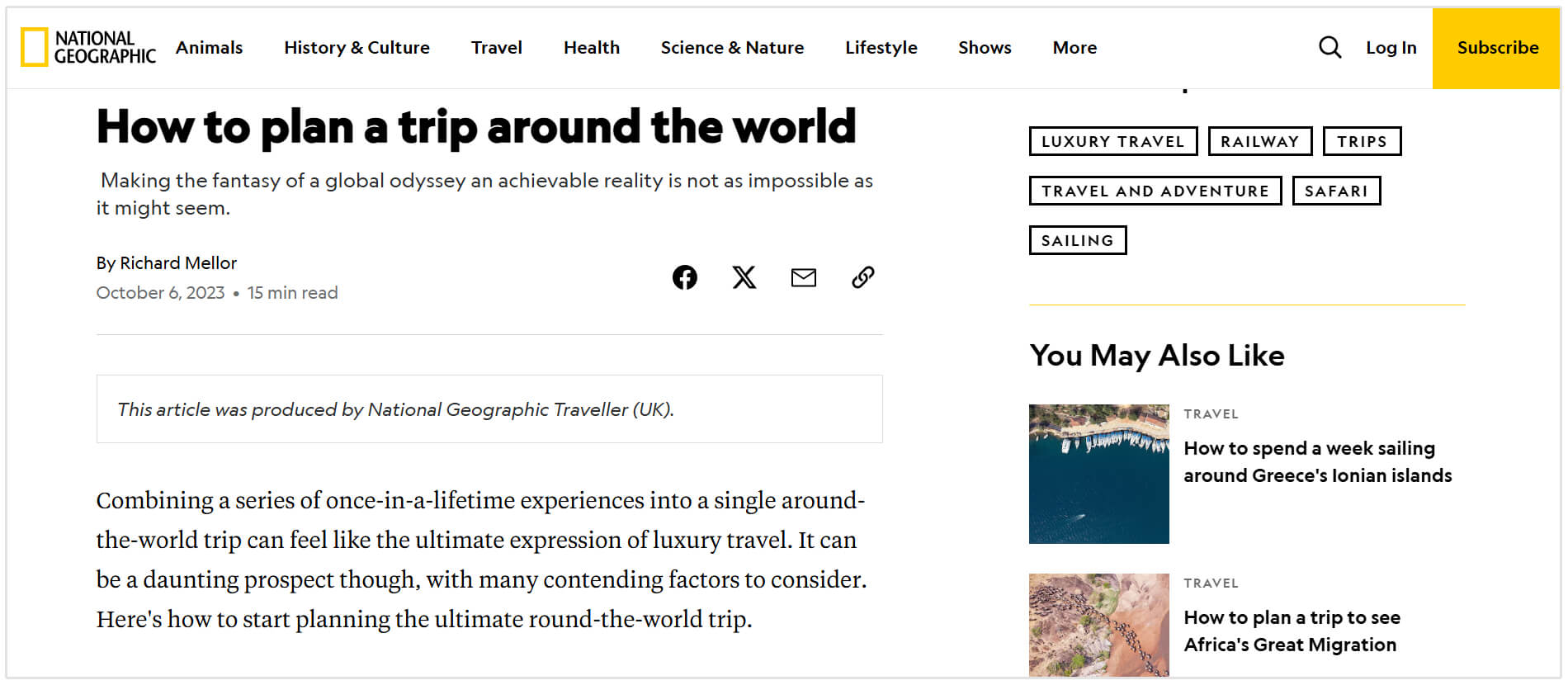 Como planejar uma viagem ao redor do mundo